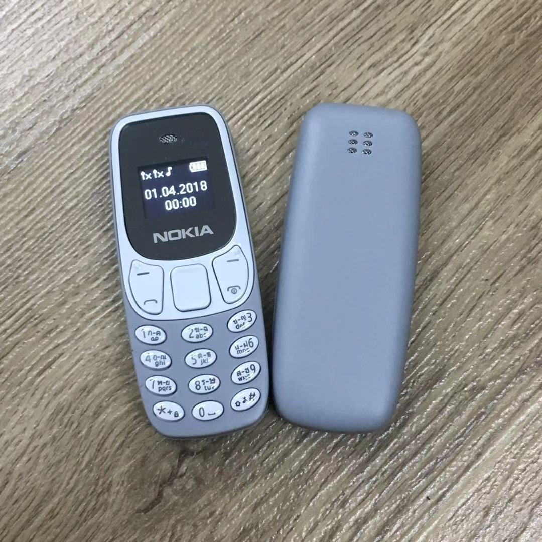 (GREY)NOKIA 3310 BM10 2.79 Inch Super mini Body Wireless Bluetooth Dialer Phone